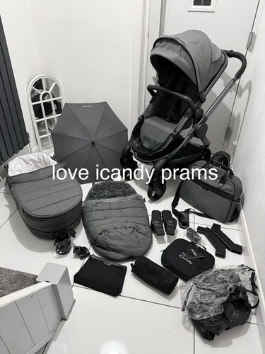 Icandy peach dark - grey, twill