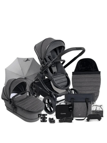 Peach dark grey bundle - peach, 7